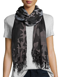 Black Camouflage Scarf