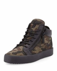 Black Camouflage Sneakers