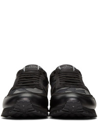 Valentino Black Garavani Camo Rockrunner Sneakers