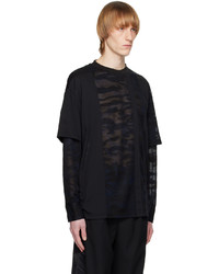 Feng Chen Wang Black Camouflage Sweatshirt