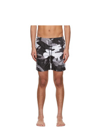 Black Camouflage Swim Shorts