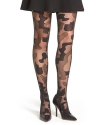 Black Camouflage Tights