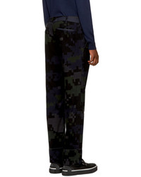 Sacai Black Camouflage Trousers