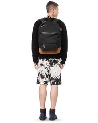 Alexander Wang Wallie Backpack In Black Canvas With Rhodium