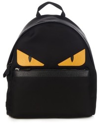 Fendi Bag Bugs Nylon And Leather Backpack