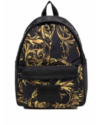 VERSACE JEANS COUTURE Baroque Print Zip Up Backpack