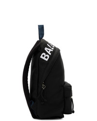 Balenciaga Black And Navy Wheel Backpack
