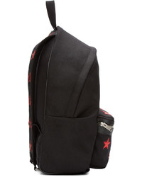 Saint Laurent Black Canvas Stars Backpack