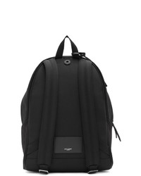 Saint Laurent Black Canvas Studded City Backpack