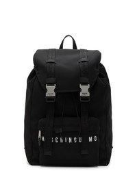 Moschino Black Canvas Uomo Backpack