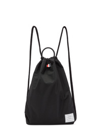 Thom Browne Black Drawcord Handle Backpack