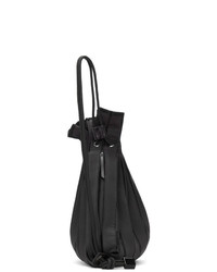 Issey Miyake Black Linear Knit Backpack