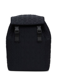 Dolce and Gabbana Black Logo Backpack