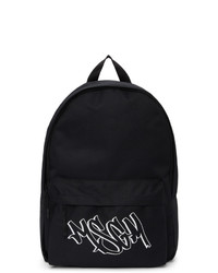 MSGM Black Logo Backpack