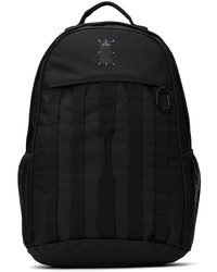 McQ Black Logo Patch Backpack