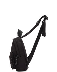 MSGM Black Mini Logo Backpack