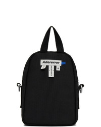 Ader Error Black Mini Stone Logo Backpack Bag