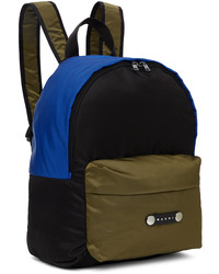 Marni Blue Black Colorblock Backpack