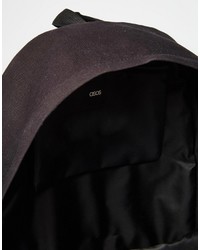 Asos Brand Backpack In Canvas