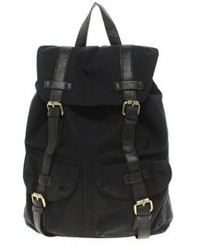Asos Canvas Backpack With Contrast Straps