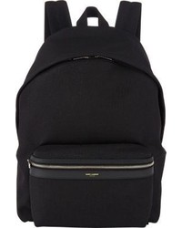 Saint Laurent Canvas Classic Backpack Black