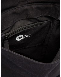 Mi-pac Canvas Fold Top Backpack In Black