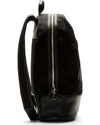 WANT Les Essentiels De La Vie Black Canvas Kastrup Backpack