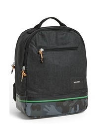 Diesel Rubber Games Backpack Black Denim One Size