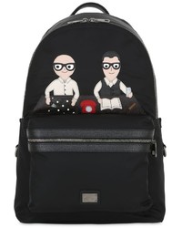 Dolce & Gabbana Designers Patches Nylon Backpack