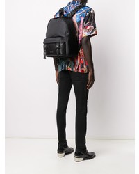 VERSACE JEANS COUTURE Double Buckle Logo Backpack