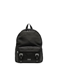 VERSACE JEANS COUTURE Double Buckle Logo Backpack