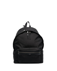 Saint Laurent Ed Large Cotton And Leather Backpack