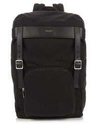 Saint Laurent Hunting Canvas And Leather Backpack