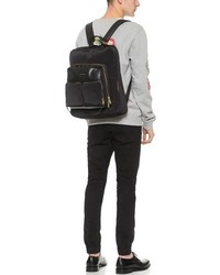 Marc Jacobs Leather Canvas Backpack