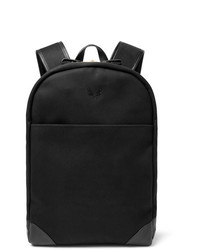 Bennett Winch Leather Trimmed Cotton Canvas Backpack