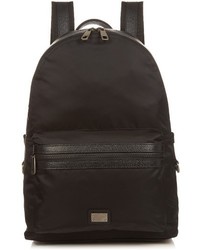 Dolce & Gabbana Leather Trimmed Nylon Backpack
