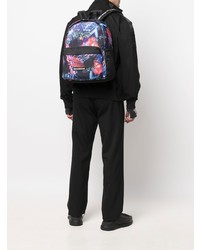 VERSACE JEANS COUTURE Logo Patch Space Print Backpack