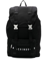 Moschino Logo Print Buckle Fastened Backpack