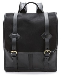 Lotuff Leather Canvas Leather Backpack