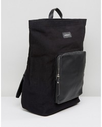 SANDQVIST Misha Cotton Canvas Leather Backpack