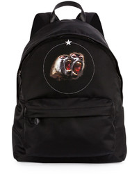 Givenchy Monkey Brothers Nylon Backpack Black