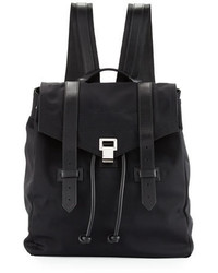 Proenza Schouler Ps1 Nylon Backpack Wleather Trim Black