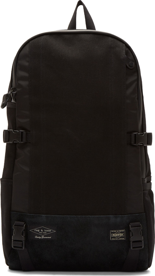 Rag and Bone Rag Bone Black Canvas Suede Porter Edition Rainier