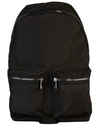 Topman Black Nylon Backpack