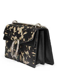 Gucci Dionysus Arabesque Medium Shoulder Bag Black