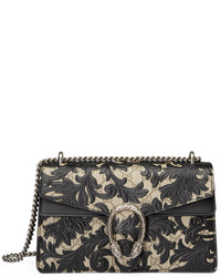 Gucci Dionysus Arabesque Medium Shoulder Bag Black
