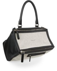 Givenchy Pandora Medium Leather Canvas Shoulder Bag