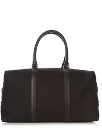 Paul Smith Shoes Accessories Leather Trimmed Canvas Weekend Bag