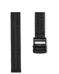 Off-White 35cm Black Industrial Logo Jacquard Webbing Belt