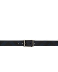 Burberry Black And Navy Check Belt